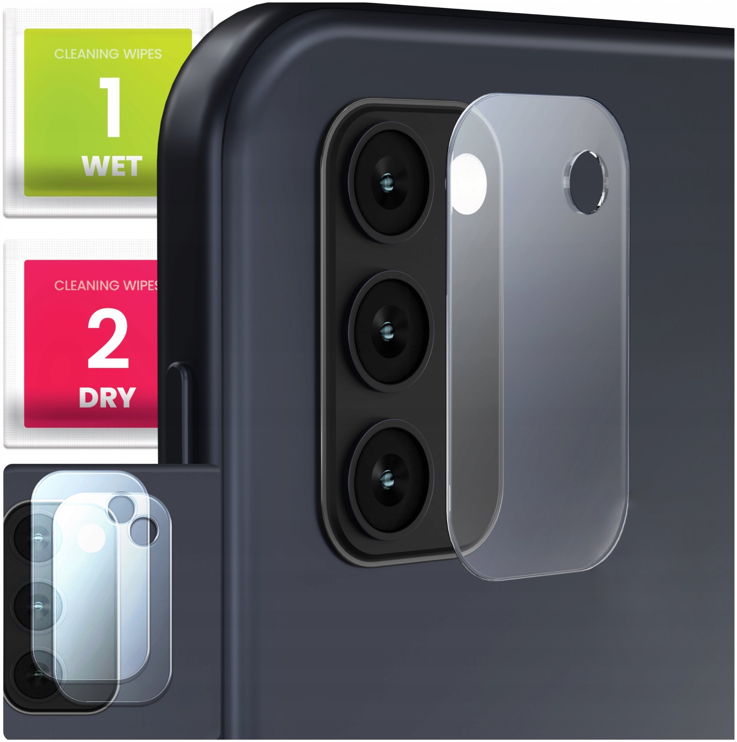 2-PAK Szkło Na Aparat Do Samsung Galaxy A41 Hartowane, Na Obiektyw, 9H