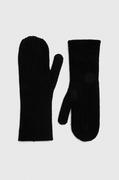 Rękawiczki - By Malene Birger rękawiczki wełniane kolor czarny - miniaturka - grafika 1
