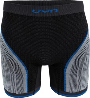 Spodnie sportowe męskie - UYN Running Alpha OW Spodenki Mężczyźni, charcoal/pearl grey/blue XL 2020 Szorty do biegania O101234-G081-XL - grafika 1