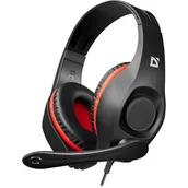 Słuchawki - Defender TUNE 130 czarno-czerwone - miniaturka - grafika 1