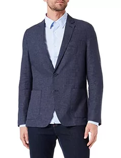 s.Oliver Męska marynarka, slim fit, niebieska, 52, niebieski - Marynarki męskie - miniaturka - grafika 1