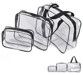 Kosmetyczki, organizery i kuferki - Aptel, Turystyczny Organizer, Zestaw 3 Sztuk, Przezroczyste, BQ60 - miniaturka - grafika 1