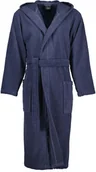 Szlafroki damskie - Cawo Szlafrok męski Home Hooded Niebieski - miniaturka - grafika 1