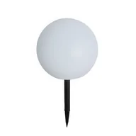 Lampy ogrodowe - QAZQA Lampa ogrodowa biała 30 cm z wbudowanym LED IP44 Solar RGBW - Ludger - miniaturka - grafika 1