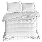 Pościel - Eurofirany Pościel biała satynowa Nova3 220x200 ef-psc-nova3b-220 - miniaturka - grafika 1