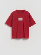 Koszulki dla chłopców - Reserved - T-shirt z naszywką - czerwony - miniaturka - grafika 1