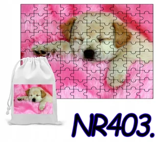 PUZZLE 192 EL. - UKŁADANKA PREZENT ZWIERZĘTA PIES +WORECZEK Z NADRUKIEM - Puzzle PUZZLE 192 EL. - UKŁADANKA PREZENT ZWIERZĘTA PIES +WORECZEK Z NADRUKIEM - Puzzle - miniaturka - grafika 1