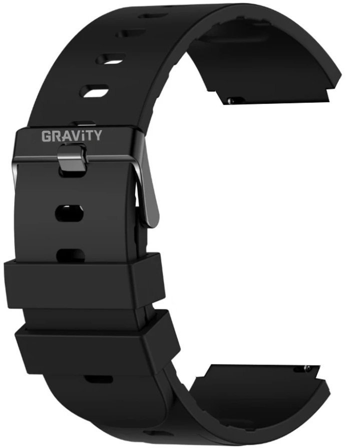 Gravity Czarny pasek silikonowy 24 mm - do GT21; RNCE96 i inne