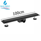 Odpływy liniowe - Balneo Odpływ liniowy DUPLEX BLACK1000 mm NEXT - Virgin/Tile - miniaturka - grafika 1