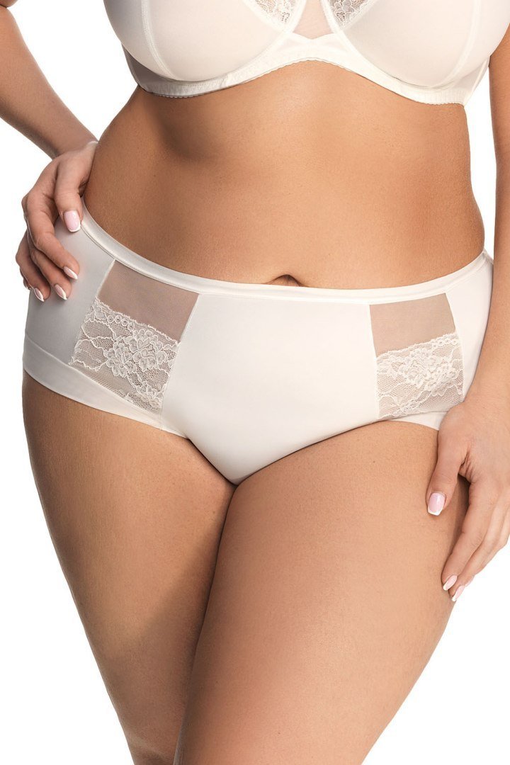 Gorsenia majtki figi K442 Luisse, śmietanowe 2XL