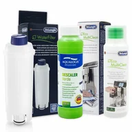Akcesoria i części do ekspresów do kawy - Zestaw Do Delonghi, Filtr DLSC002, Płyn SER3013 250 ml, Aqualogis Verde 250 ml - miniaturka - grafika 1