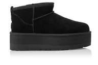 Botki damskie - Botki damskie Ugg Classic Ultra Mini Platform 1135092-BLK 42 - miniaturka - grafika 1
