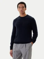 Swetry męskie - BOSS Sweter H-Hetico 50549975 Granatowy Regular Fit - miniaturka - grafika 1