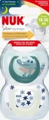 Smoczki uspokajające - Smoczek Nuk Silikon 18 M + - miniaturka - grafika 1