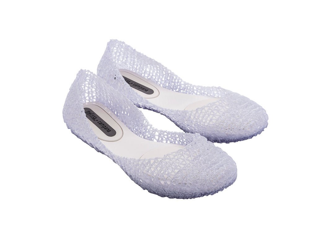 Melissa Campana Papel Brushed Ad Glass Baleriny Damskie Transparentne 38