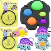 Zabawki sensoryczne - 7X POP IT FIDGET ANIME PUSH BUBBLE RINGI - miniaturka - grafika 1