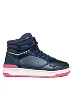 Buty dla dziewczynek - Geox Sneakersy J Washiba Girl J36HXA 0AJ02 C4002 D Granatowy - miniaturka - grafika 1