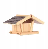 Karmniki dla ptaków - Karmnik dla ptak�w, drewniany, wisz�cy, z daszkiem 38x20x20 cm - miniaturka - grafika 1