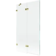 Parawany nawannowe - Mexen Lunar parawan nawannowy 2-skrzydłowy lewy 100 x 150 cm, transparent, złoty - 897-100-100-50-00-L - miniaturka - grafika 1