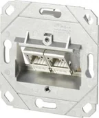 Gniazdka elektryczne - Metz METZ CONNECT C6Amodul 2-portowa puszka podtynkowa 180M, czysta biel RAL9010 - miniaturka - grafika 1