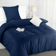Pościel - Utopia Bedding Komplet pościeli 140 x 200 cm - granatowy - miniaturka - grafika 1