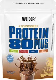 Białko Weider 80 Plus 500 g Czekolada (4044782301159) - Odżywki białkowe - miniaturka - grafika 1