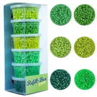 Prace ręczne dla dzieci - Koraliki Do Prasowania La Manuli - 6 odcieni Zielonego, 3000 Szt. - miniaturka - grafika 1