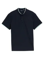 Koszulki męskie - Tom Tailor Koszulka polo w kolorze czarnym - miniaturka - grafika 1