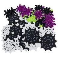 Zabawki kreatywne - Naklejki z pianki HALLOWEEN pająki i pajęczyny (44 szt.) PVH2 BREWIS - miniaturka - grafika 1