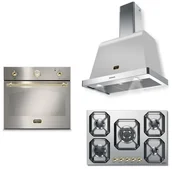 Zestawy AGD - Zestaw Built-in LOFRA DOLCEVITA 75/60 ACCIAIO SATINATO HRS7AG0 + FRS69EE + HOOD 600/S - miniaturka - grafika 1