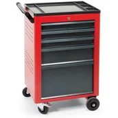 Wózki magazynowe - Gude Warsztatowy wózek narzędziowy na kółkach 5 szuflad, 940 x 600 x 440 mm, antracyt / czerwony 400370 - miniaturka - grafika 1