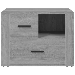 Szafka nocna, szary dąb sonoma, 60x36x45 cm - Szafki nocne - miniaturka - grafika 7