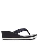 Klapki i japonki damskie - Tommy Hilfiger Japonki Th Stripes Wedge Beach Sandal FW0FW08521 Niebieski - miniaturka - grafika 1