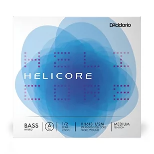 D'Addario Helicore hybrydowy basowy pojedynczy sznurek, skala 1/2, średnie napięcie - Struny gitarowe  - miniaturka - grafika 1