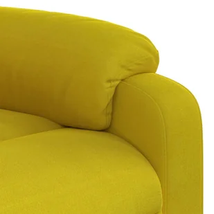 Rozkładany fotel masujący, elektryczny, żółty, aksamit - Fotele - miniaturka - grafika 11