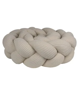 Ochraniacz do łóżeczka warkocz "Wafel beżowy" - 280cm - Ochraniacze do łóżeczka - miniaturka - grafika 1