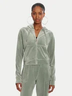 Bluzy damskie - Juicy Couture Bluza Madison JCWA122001 Zielony Slim Fit - miniaturka - grafika 1