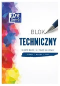 Szkolne artykuły papiernicze - Oxford Blok techniczny A4 10k. 250g. - biały OXF-093199 - miniaturka - grafika 1