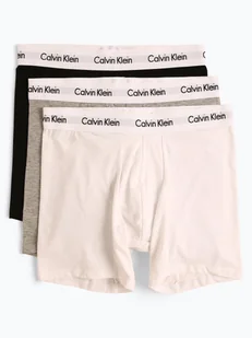 Calvin Klein Obcisłe bokserki pakowane po 3 szt. Mężczyźni Bawełna szary|czarny|biały jednolity, S - Majtki męskie - miniaturka - grafika 1