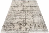 Dywany - Nowoczesny kremowy dywan z długim włosiem T2-Z60 - miniaturka - grafika 1