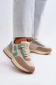 Sneakersy damskie - Sneakersy Damskie Big Star NN274973 Beżowe-37 - miniaturka - grafika 1