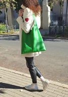 Torebki damskie - Zielony worek na ramię - miniaturka - grafika 1