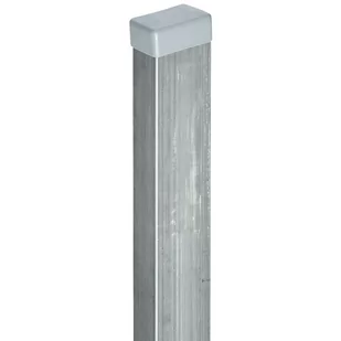 Słupek do paneli ogrodzeniowych 3D ocynk, 240 cm/ 60x40 mm - Akcesoria do ogrodzeń - miniaturka - grafika 1