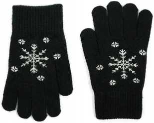 Rękawiczki dziecięce Snow Star czarny rk23367 - Rękawiczki dla dzieci - miniaturka - grafika 1