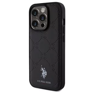 US Polo USHCP15LPYOK iPhone 15 Pro 6.1" czarny/black Yoke Pattern - Etui i futerały do telefonów - miniaturka - grafika 2
