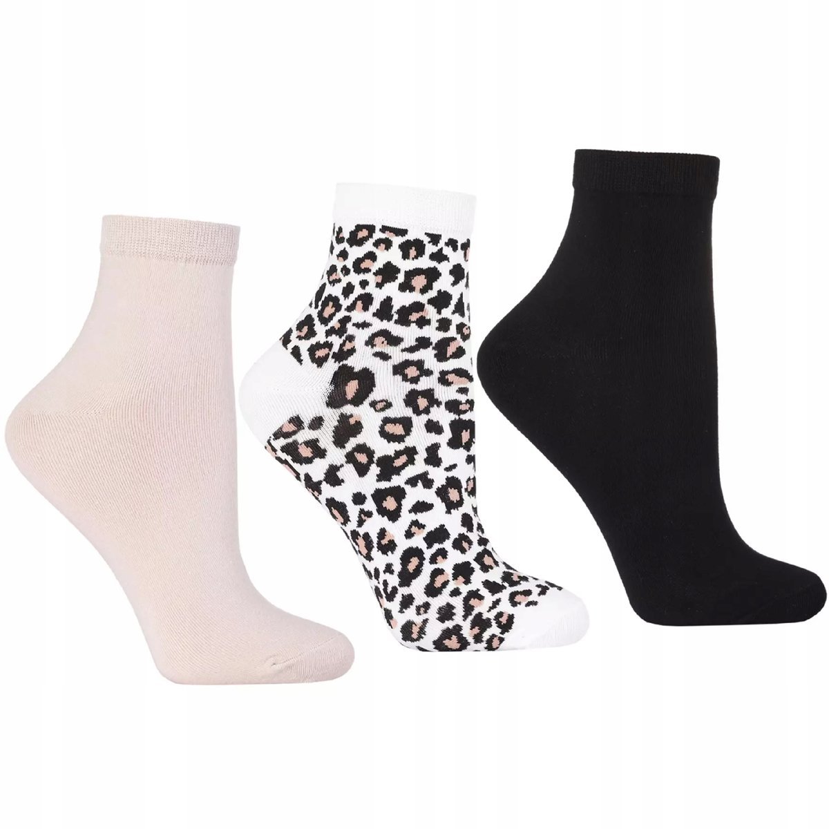 Skarpety Damskie Za Kostkę Wzorzyste Skarpetki Bawełniane 3-pak 38/41 MORAJ