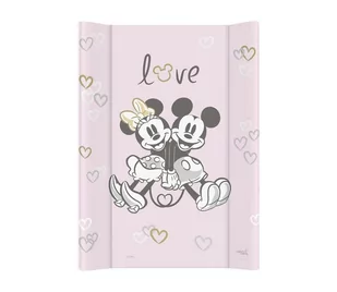 Ceba Baby mata do przewijania z solidną podstawą COMFORT 50x70 Disney Minnie & Mickey Pink - Przewijaki - miniaturka - grafika 1