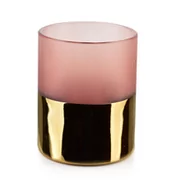 Świeczniki - Lumarko Lumarko Świecznik Śr.10xh:12,5cm Rita Pink HTID1070 Mondex - miniaturka - grafika 1