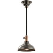 Lampy sufitowe - Elstead Lighting Plafon LAMPA sufitowa KL/COBSONTRIO OZ KICHLER industrialna OPRAWA metalowa retro stary brąz - miniaturka - grafika 1