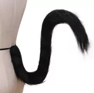 Stroje karnawałowe - OGON KOTA CZARNY 80 CM - miniaturka - grafika 1